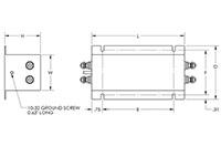 COTS MIL-STD-461 Single Phase EMI Filters - 2