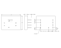 Dimensional Drawing for Circuit Card Assembly (CCA) Mounted Electromagnetic Interference (EMI) Filters