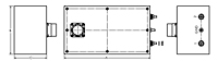 Dimensional Drawing for High Performance TEMPEST Filters with High-Altitude Electromagnetic Pulse (HEMP) Protection Option