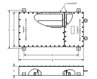 Dimensional Drawing for Power Line HEMP Filters High Performance