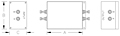 Dimensional Drawing for 125/250 VAC Single Phase EMI Filters